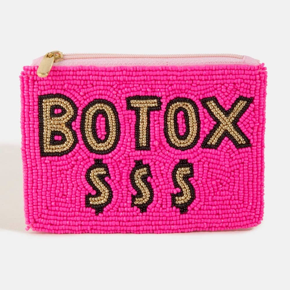 Botox Money Seed Beaded Coin Purse