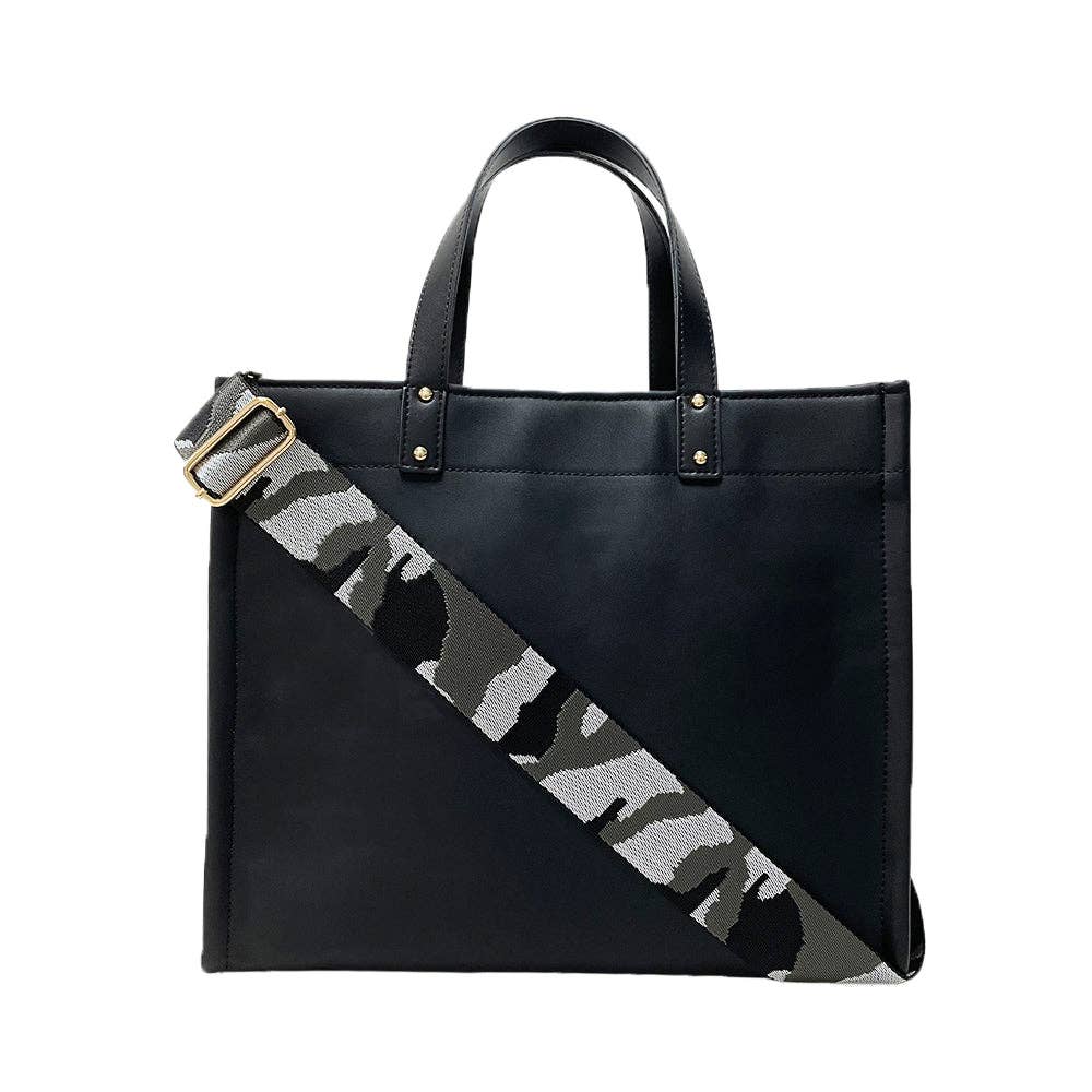 Campbell Tote with Turquoise Boho Strap