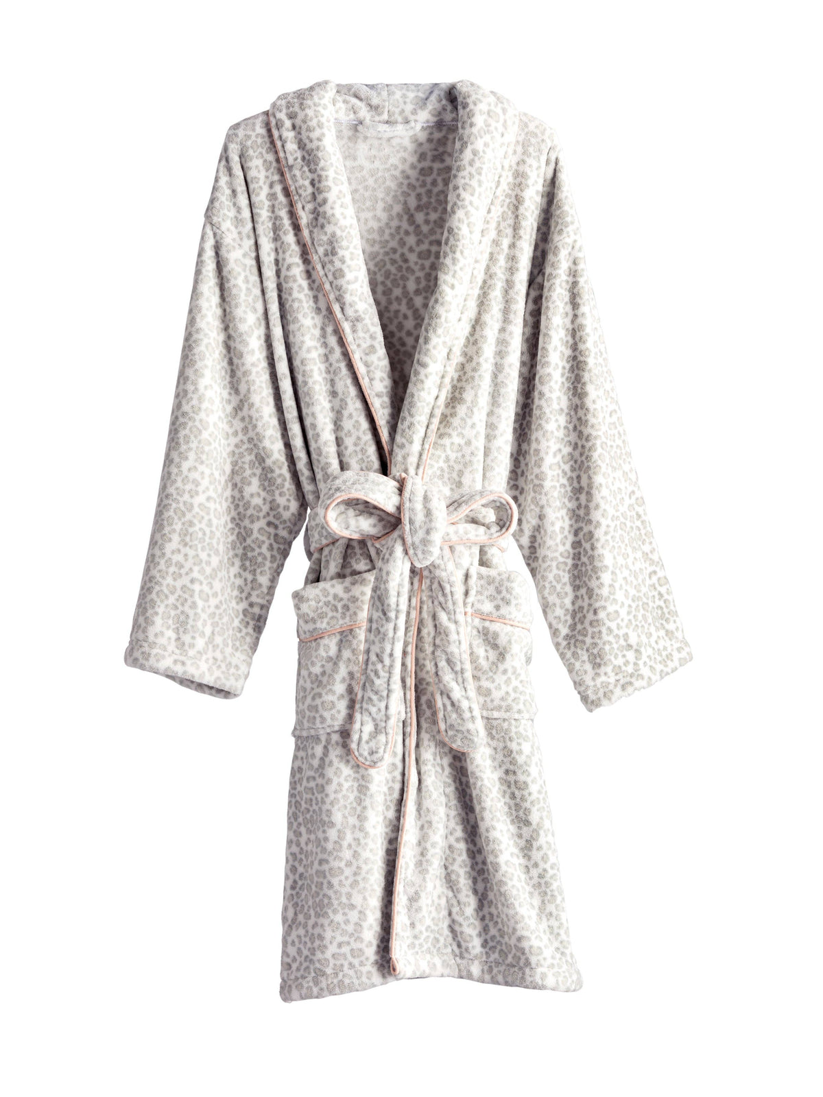 LELO LEOPARD PRINT ROBE, GREY