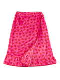 HEARTS BATH WRAP, PINK