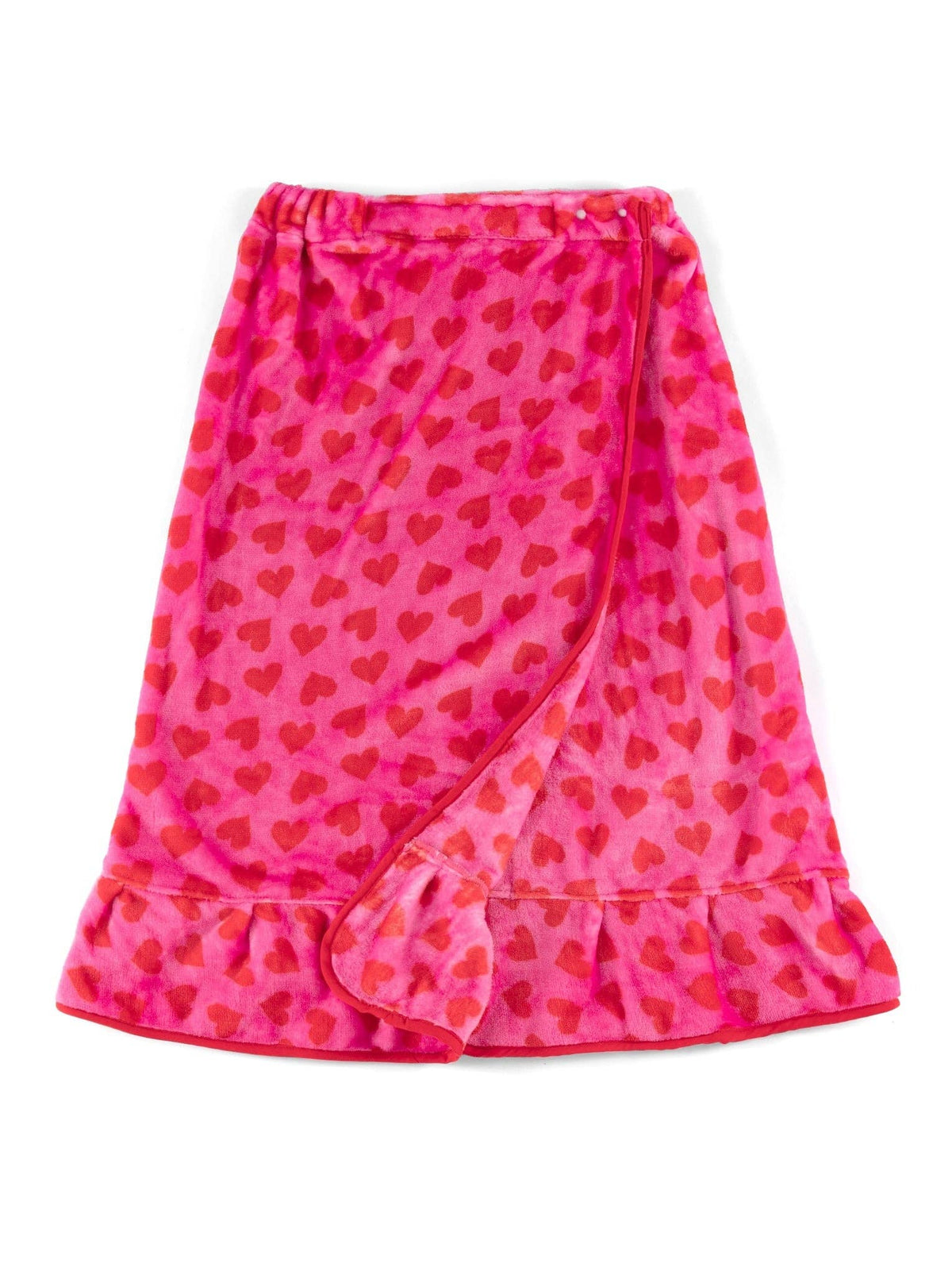 HEARTS BATH WRAP, PINK