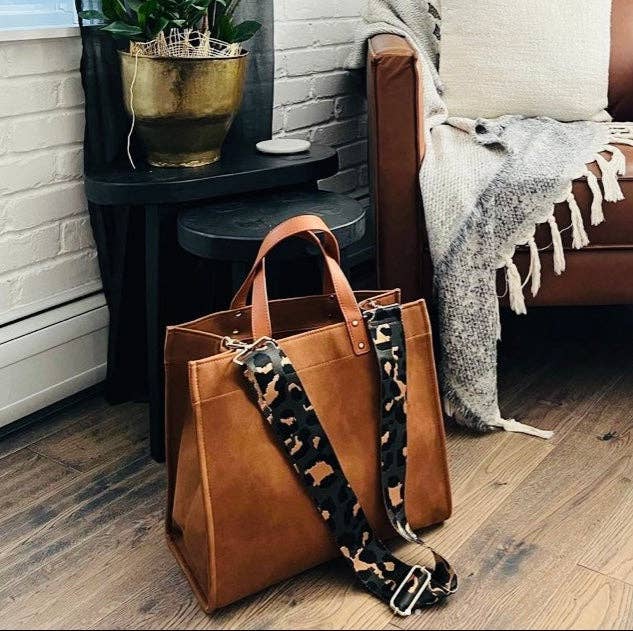 Campbell Tote with Turquoise Boho Strap