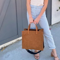 Campbell Tote with Turquoise Boho Strap