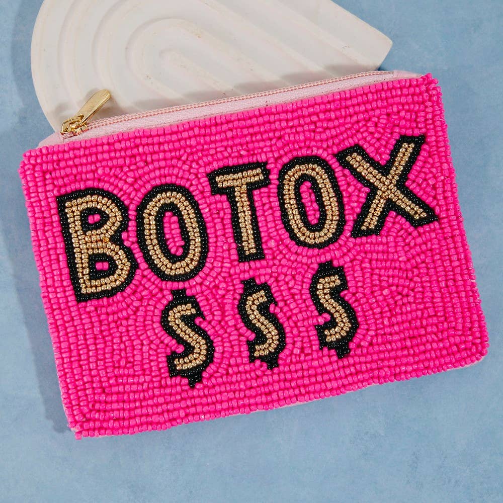 Botox Money Seed Beaded Coin Purse