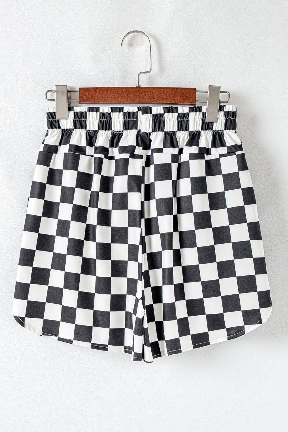 PRETTY BASH Checker High Waist Casual Shorts