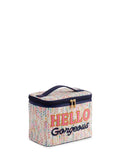 AUDREY "HELLO GORGEOUS" COSMETIC CASE,MULTI