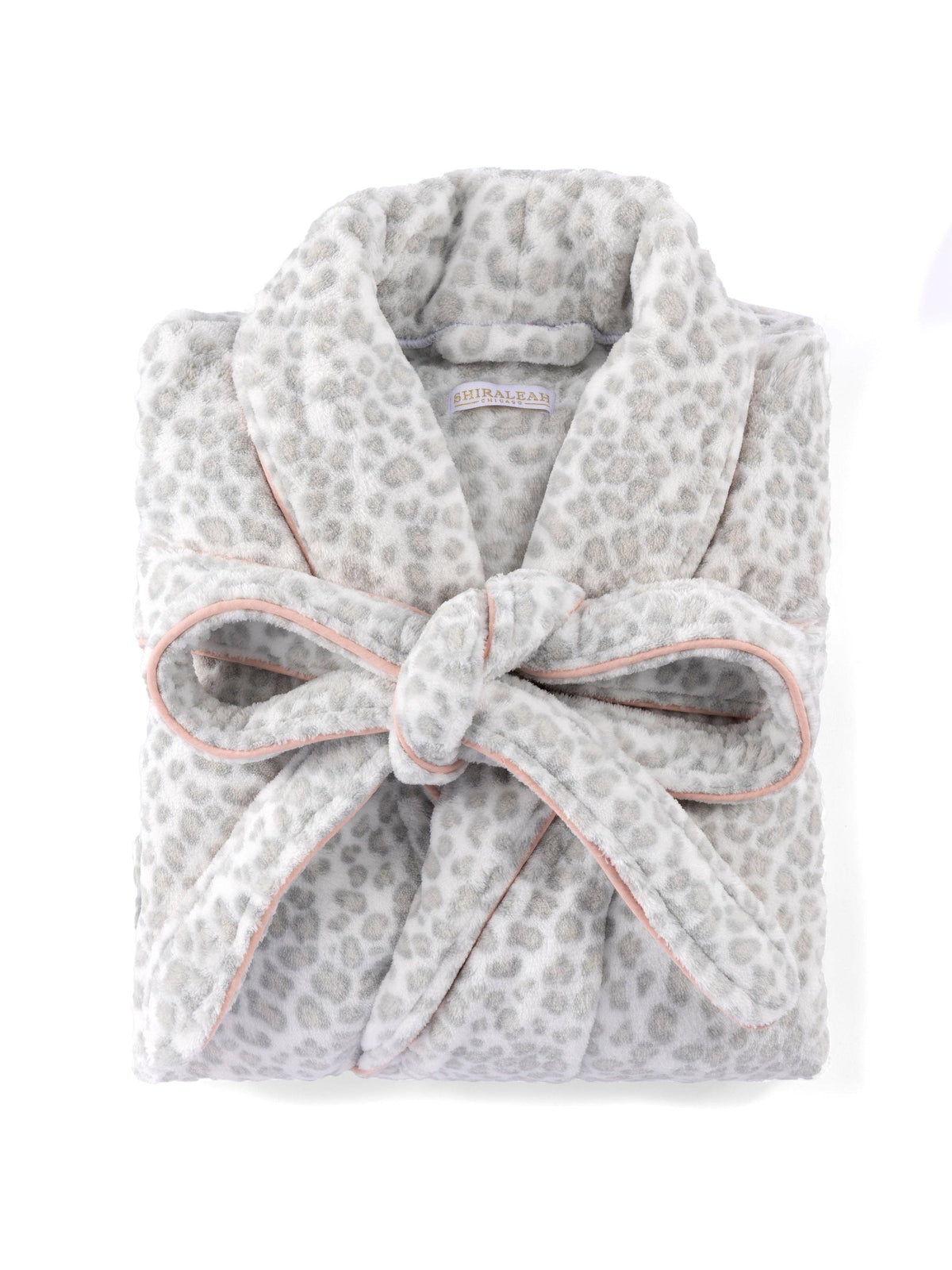 LELO LEOPARD PRINT ROBE, GREY